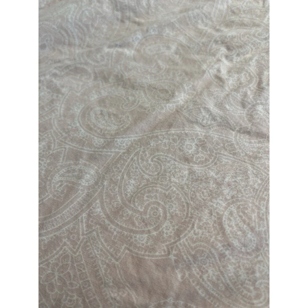 IKEA Pale Pink Paisley King Size Fitted & Flat Sheet Set 2pc